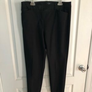 WHBM Black slim ankle pants size 10